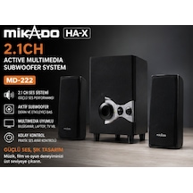 Mikado Md-222 2.1ch Active Multimedia Subwoofer Ses Sistemi Güçlü Bass