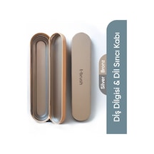 Tbrush Metal Kap - Dil Sıyırıcı Ve Diş Silgisi Kabı