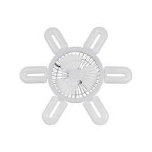 Suntek E27 Soket Fan Işık Küçük Tavan Vantilatörü Beyaz