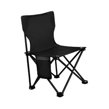 Dolıty Taşınabilir Kamp Sandalyesi Balıkçılık Sandalye Siyah Büyük Siyah