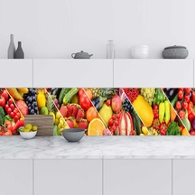 Mutfak Tezgah Arası Folyo Fayans Kaplama Folyosu Sebze Meyve