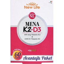 Newlife Mena K2 + D3 Vitamini 60 Kapsül