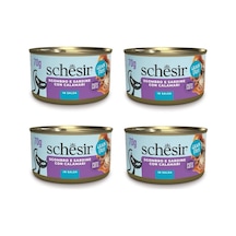 Schesir Sardalya İle Uskumrulu Sos İçinde Tamamlayıcı Kedi Konservesi 70 G X 4 Adet