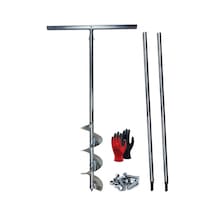Galvaniz Toprak Delme Sondaj Burgusu Çap 15 cm Boy 3 mt