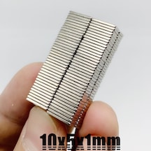 Dikdörtgen Mıknatıs 10 *5* 1mm Mıknatıs 40 Adet