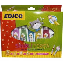Edico Fırçalı Suluboya 6 Renk Ed 66 24 Renkli