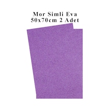 Mor Simli Eva 50x70 Cm 2 Adet Simli Eva Süngeri Okul Kreş Anasınıfı Elişi Etkinlikleri