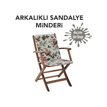 Viphomeconceptltd Sandalye Minderi Arkalıklı Büyük Fermuarlı Yıkanabilir