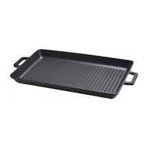 Lava Döküm Çift Metal Kulplu Izgara Tavası 26 x 45 CM