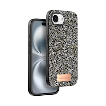 Onegif Apple İphone 16e Bright Simli Kapak - Gümüş 0.2M-Çok Renkli
