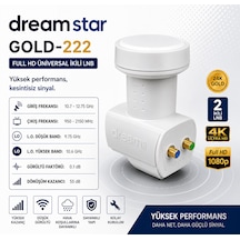 Dreamstar Gold-222 İkili Universal 4k Uydu Lnb