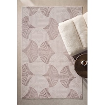 Villadia Home Textile Modern Desen Emboss Baskılı Dekoratif Kaymaz Taban Yıkanabilir Halı Yolluk Elit Şık Salon Oturma Odası Mutfak Koridor Antre Yatak Odası Halısı Yolluk Vdht4049vizon Vdh4049vizon
