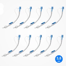 Endotrakeal Tüp Entübasyon Tüpü Spiralli Balonlu 3,5mm No:3,5 - 10 Adet