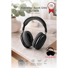 Premium Bilgisayar Spor Dinleme Bluetooth Kulaklık P9 Pro Max Siyah
