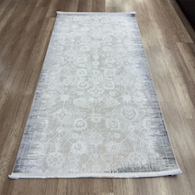 Hoom Rugs Decor 1135 Gri Yün Tuşeli Pamuk Taban Halı Gri
