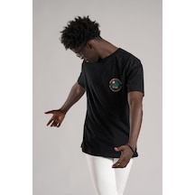 Fbı Yarım Oversize Hafif Bol Kesim Arkası Baskılı Pamuklu T-shirt 001