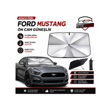 Ford Mustang Şemsiye Tip Ön Cam Güneşliği Katlanabilir Uv Korumalı Araç Cam Güneşlik