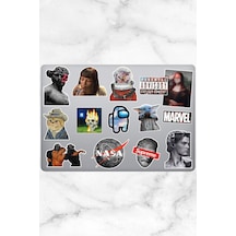 Aesthetic Temalı Laptop Notebook Tablet Sticker Seti 14 Adet Diğer