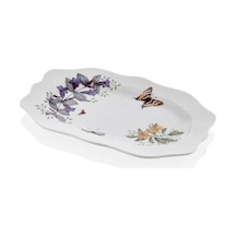 Joy Carmen Butterfly Serisi Küçük Boy Oval Tabak 25 Cm