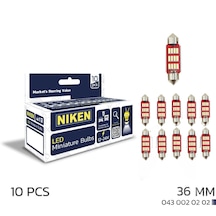 Niken 12 - 24 Volt 36 Mm Sofit Beyaz 12 Ledli Ampul Takımı - 10'lu Paket