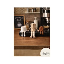 Dekoratif 3lü Kahve Köşesi Figürleri-minimal Biblo-bardak-kahve-mokapot