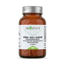 Venatura Pqq+Ala+Coq10 Pirolokinolin Kinon Alfa Lipoik Asit ve Koenzim Q10 30 Kapsül