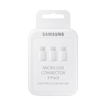 Samsung Uyumlu, Micro Usb To Usb Type C Adaptörü 3-Pack Ee-Gn930K