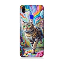 Reeder P13 Blue Uyumlu Renkli Yumaklar Ve Kedi Desenli Silikon Kılıf