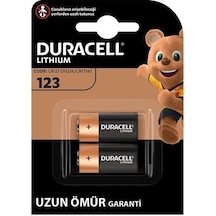 Duracell Cr123 / Cr123a / Cr17345 3 Volt Lityum Pil 2'li Paket