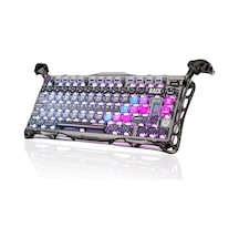 Gravastar Mercury K1 Pro Rgb Kablosuz Mekanik Gaming Klavye, Türkçe Q, Special Edition, Cyberpunk