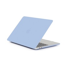 Cbtx Mat Plastik Ön ve Arka Koruyucu MacBook Air 13.3" Laptop Kılıfı  Bebek Mavisi