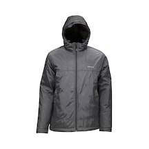 Erkek Kapitone Kapüşonlu Içi Peluş Antrasit Mont 001