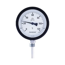 Pakkens Termometre 0-120 Derecec Çap 100 MM Daldırma Boyu 10 CM Alttan