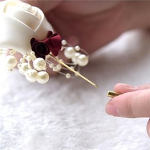 Novahub Kraliyet Mavisi Tören Topu Korsaj Broş Düğün Gelin Ve Damat Simülasyon Çiçek Korsaj Çok Renkli