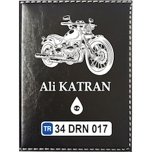 Kişiye Özel Motor Logolu Ruhsat Kabı