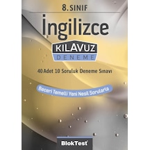 8.Sınıf  İngilizce Kılavuz Deneme -  Bloktest Yayınları