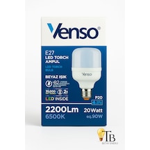 Venso E27 Led Torch Ampul 20w 2200 Lm 6500k Beyaz Işık 1