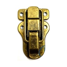 Sandık, Kutu Klipsi, Ön Kilidi - 48x30mm, Antik, 1 Adet