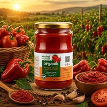 Organik Domates-biber Salçası Karışık 650 Gr. 8'li Paket