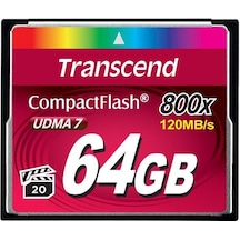 Transcend 64 Gb Cf Card, Udma 7, 800X, 120Mb/S