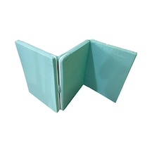 Viphomeconcept Katlanır Yer Yatağı Sünger Yatak Su Yeşili Kırçıllı 80X180 Cm-7Cm