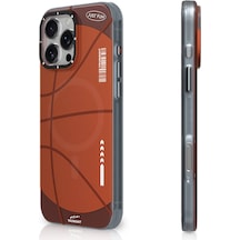 İphone 16 Pro Uyumlu Kılıf Magsafe Şarj Özellikli Spor Tasarımlı Youngkit Dynamic Serisi Kahverengi