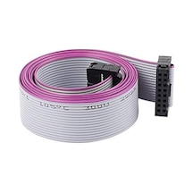 Flat Data Kablo - Kayan Yazı Kablosu 16 Pin - 40 Cm - 10 Adet