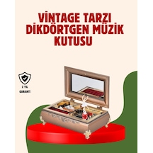 Hubrendy Tekno Piyano Şeklinde Balerinli Müzik Kutusu Takı Bölmeli Şık Model
