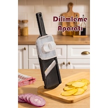 Porsima Fg-171 Çok Amaçlı Rende Ve Kesme Aparatı - Dilimleme Aparatı Siyah