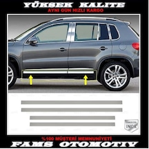 Vw Tiguan Krom Yan Kapı Çıtası 4 Kapı 2007-2016 Paslanmaz Çelik