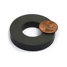 Dünya Magnet Mıknatıs, 80mm X D40mm X 15mm Güçlü Ferrit Kömür Seramik Halka Mıknatıs