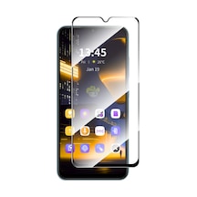 Vivo Y16 Uyumlu 5d Glass Temperli Cam Ekran Koruyucu Siyah