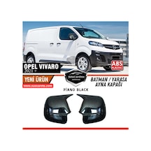 Opel Vivaro 2021 Sonrası Uyumlu Batman Yarasa Ayna Kapağı Piano Black Abs Plastik Sağ Sol Takım 00 Şüscaroto Aksesuar