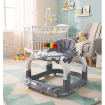 Kornalı Oyuncaklı Mama Tablalı Zıp Zıp Hoppala Yürüteç & Örümcek & İlk Adım